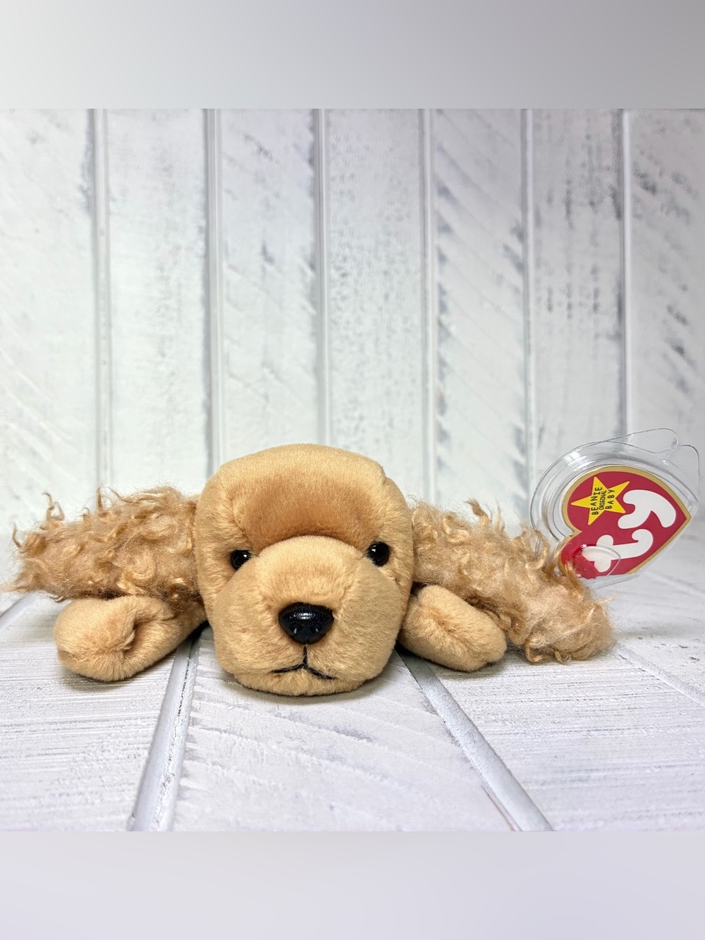 Ty Beanie Babies Spunky The Cocker Spaniel Pet Dog Bean Plush Toy Vintage 1997